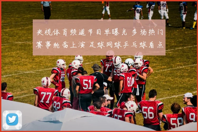 央视体育频道节目单曝光 多场热门赛事轮番上演 足球网球乒乓球看点十足